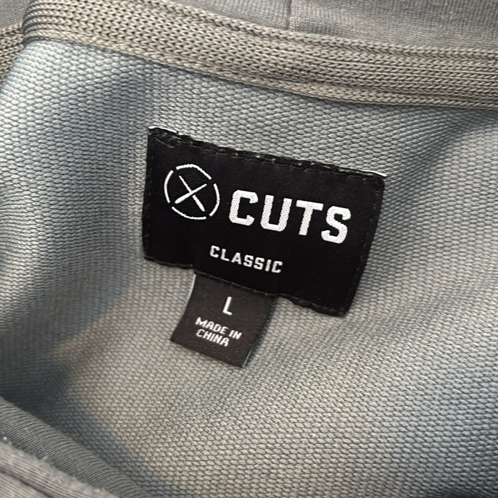 Cuts Clothing Greenish Gray Hooded Sweatshirt - Picture 8 of 9